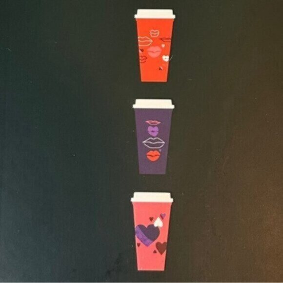 NWT Starbucks | Pack Of 6 Reusable Valentine’s Hot Cups - Picture 4 of 9